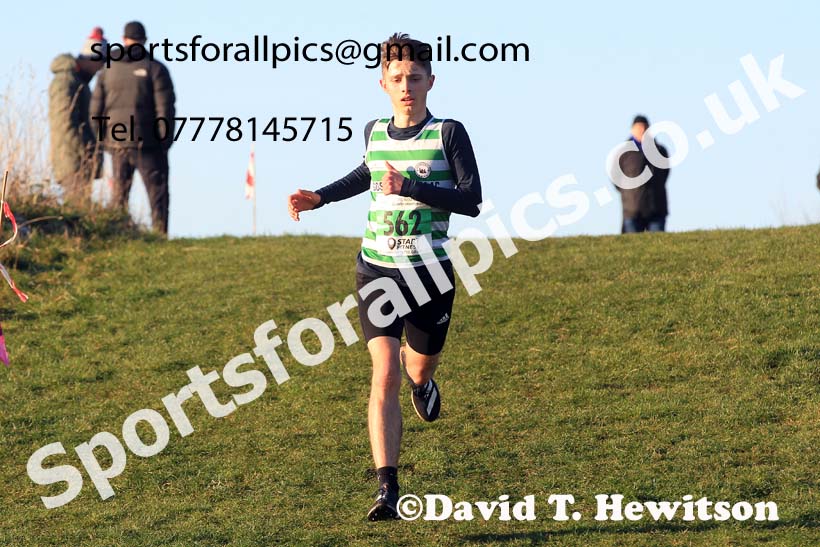 Mens under-20s, 2022 North Eastern Cross Country Champs., Temple Park, South Shields.  Photo: David T. Hewitson/Sports for All Pics